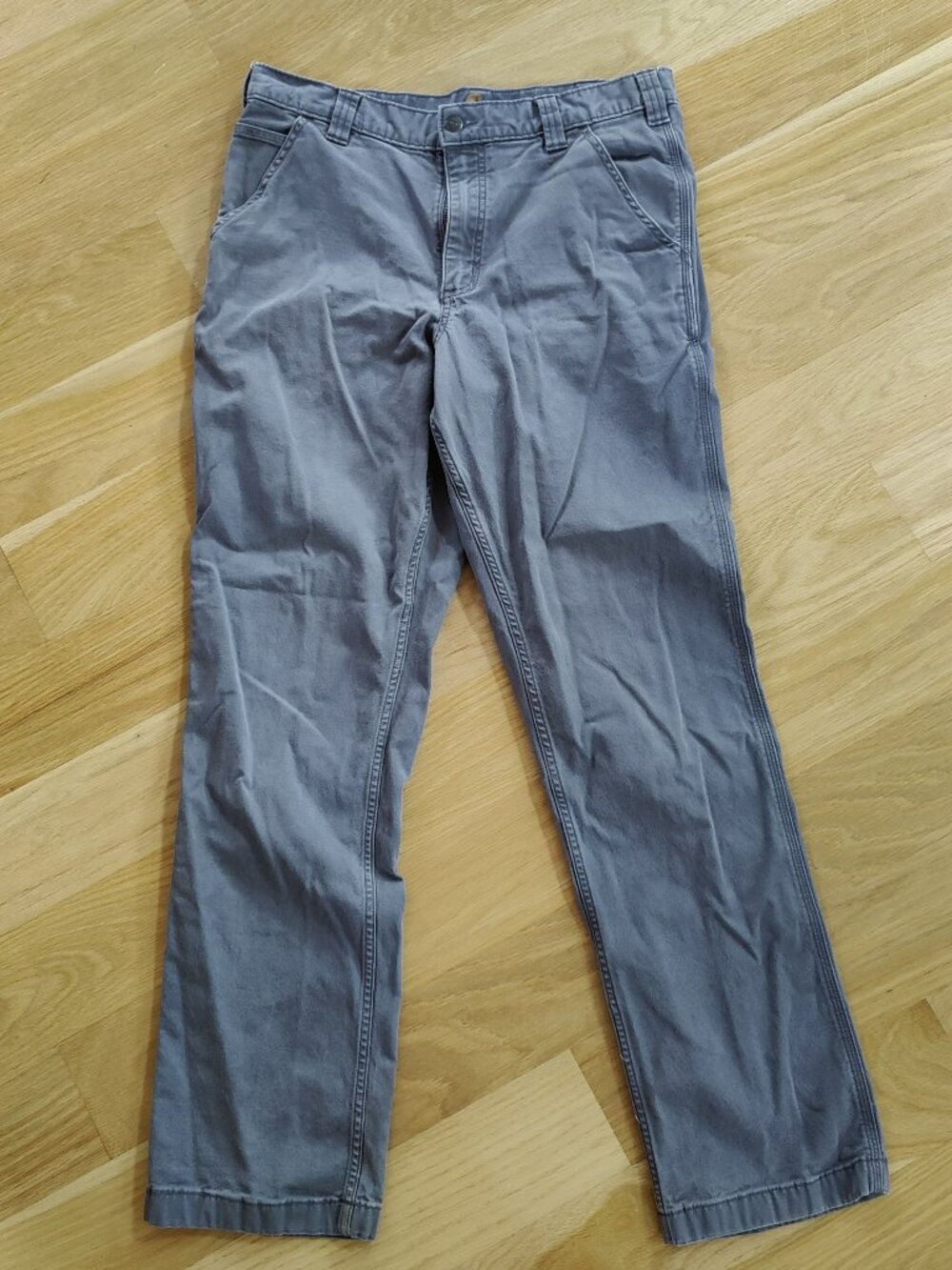 Carhartt Rugged Flex Relaxed Fit 34x34 Light Gray Pants